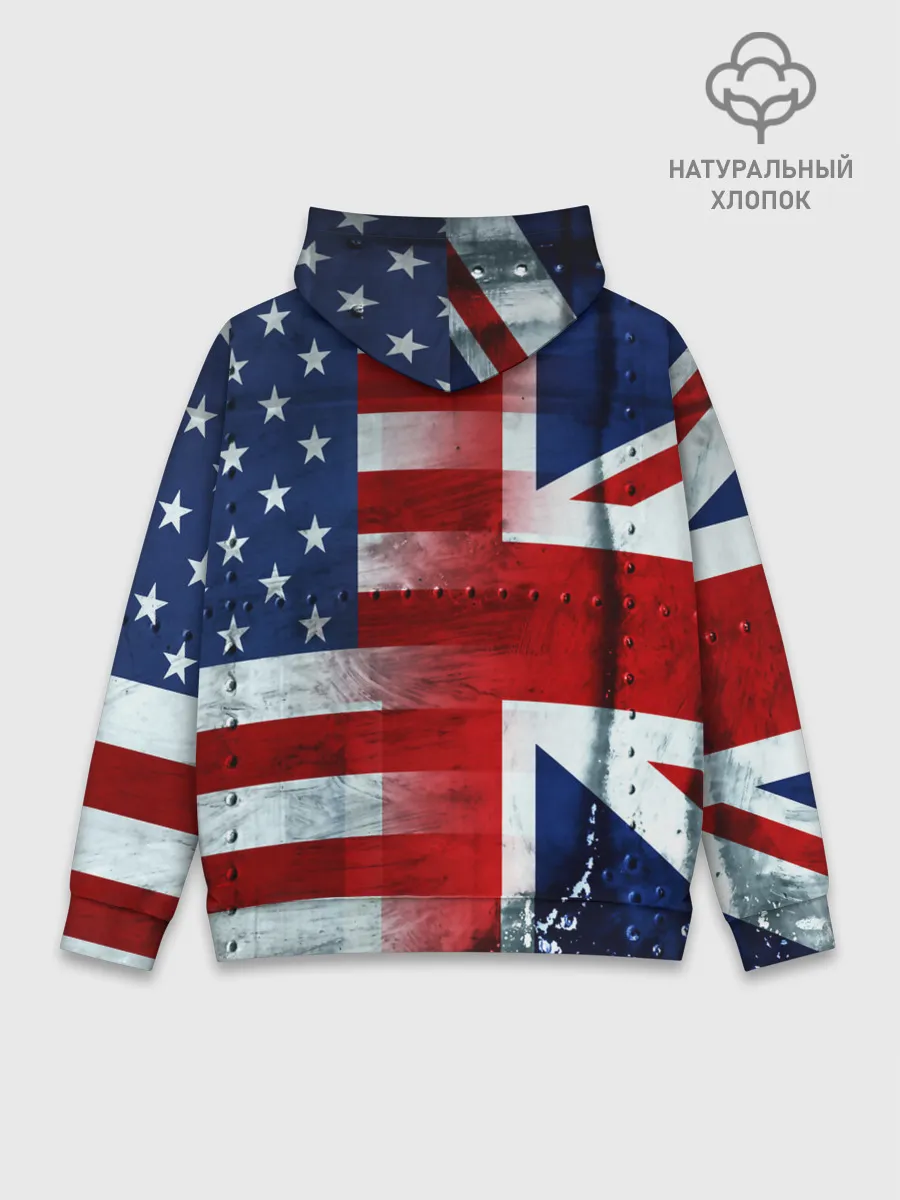 Худи мужской база хлопок / Англия&Америка
