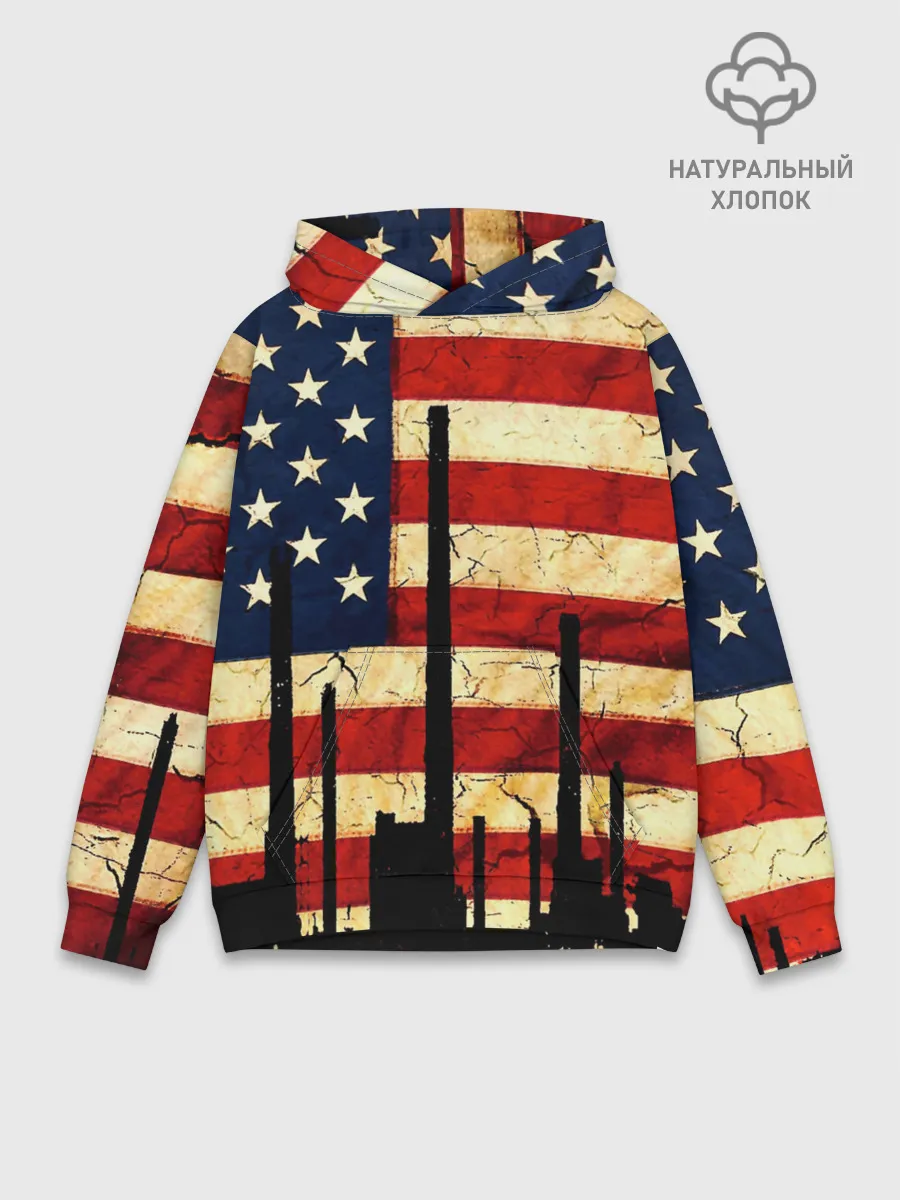 Худи мужской база хлопок / USA URBAN