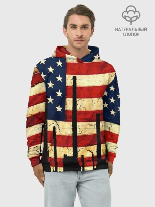 Худи мужской база хлопок / USA URBAN