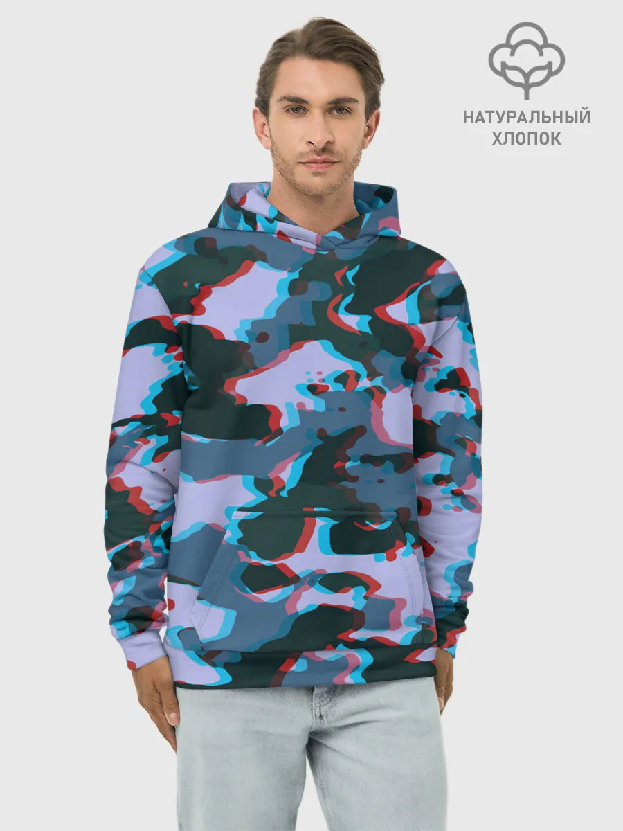 Худи мужской база хлопок / Камуфляж