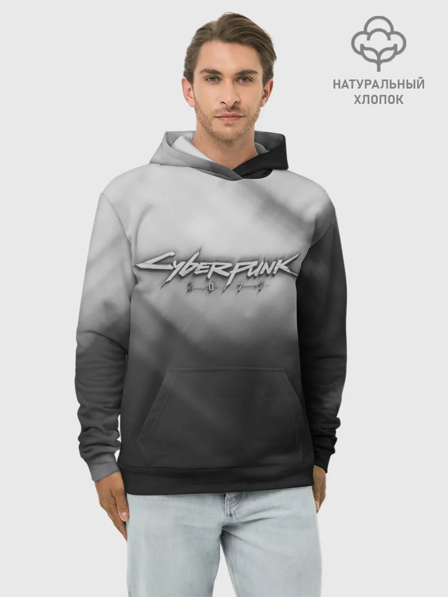 Худи мужской база хлопок / CYBERPUNK 2077