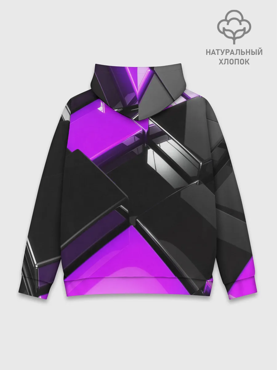 Худи мужской база хлопок / Неоновые кубы