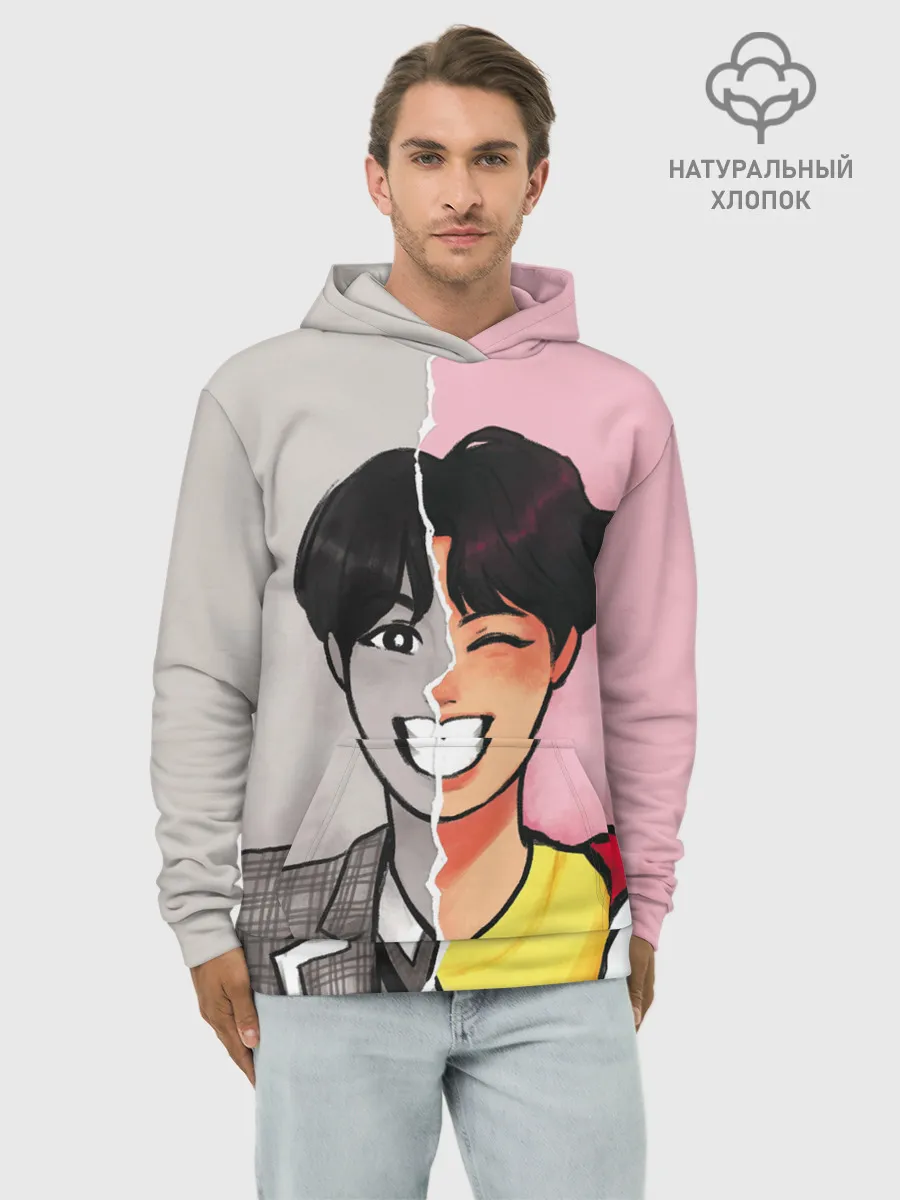 Худи мужской база хлопок / K-Pop