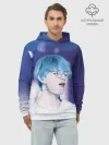 Худи мужской база хлопок / BTS Blue