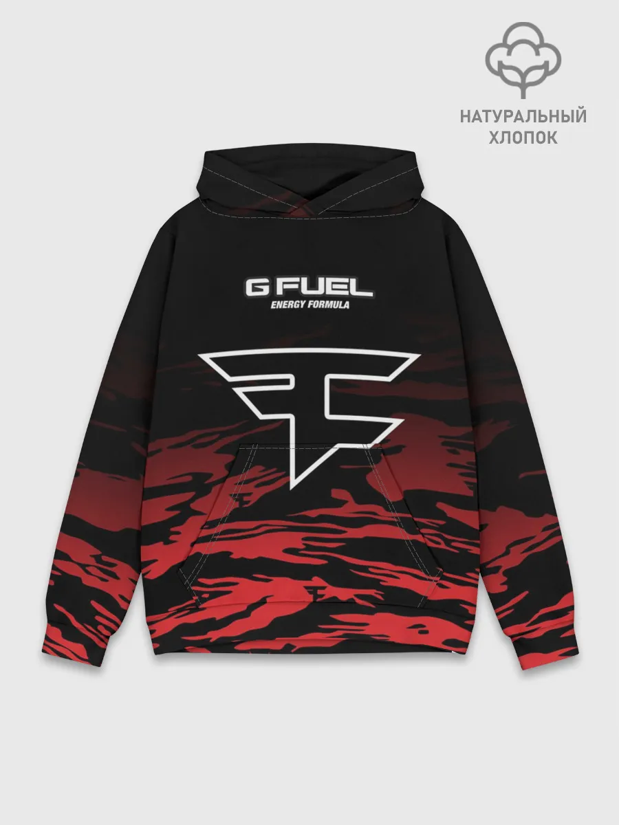 Худи мужской база хлопок / Faze clan - Jersey pro 2019