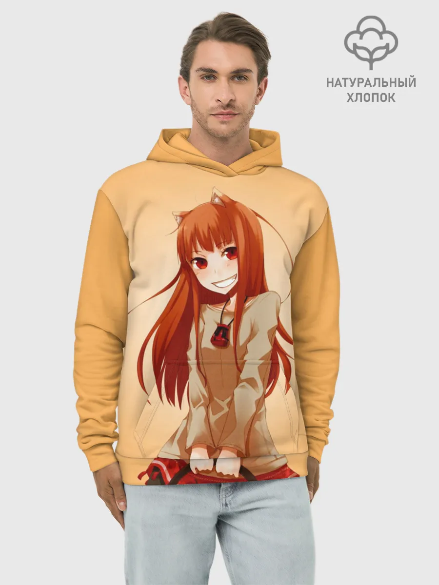 Худи мужской база хлопок / Волчица и пряности