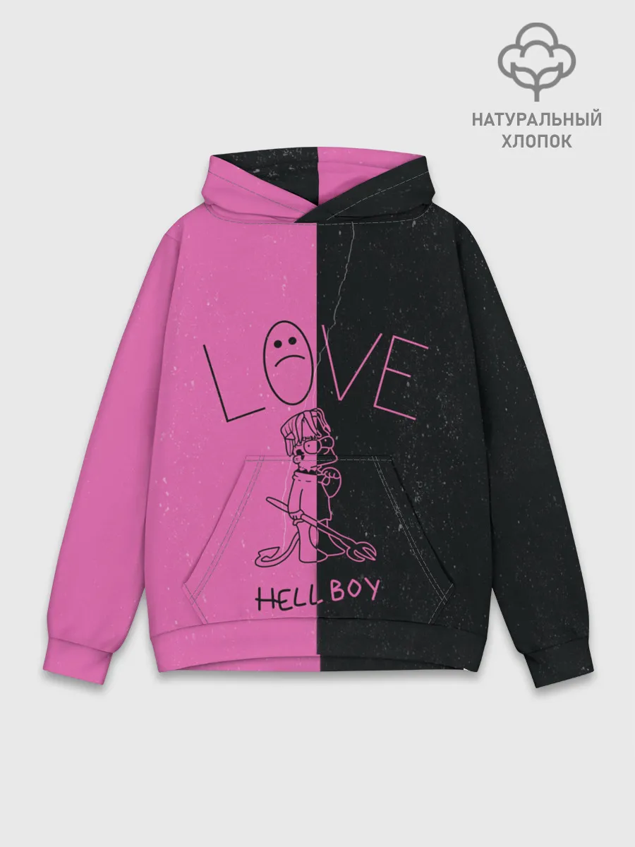 Худи мужской база хлопок / Lil Peep