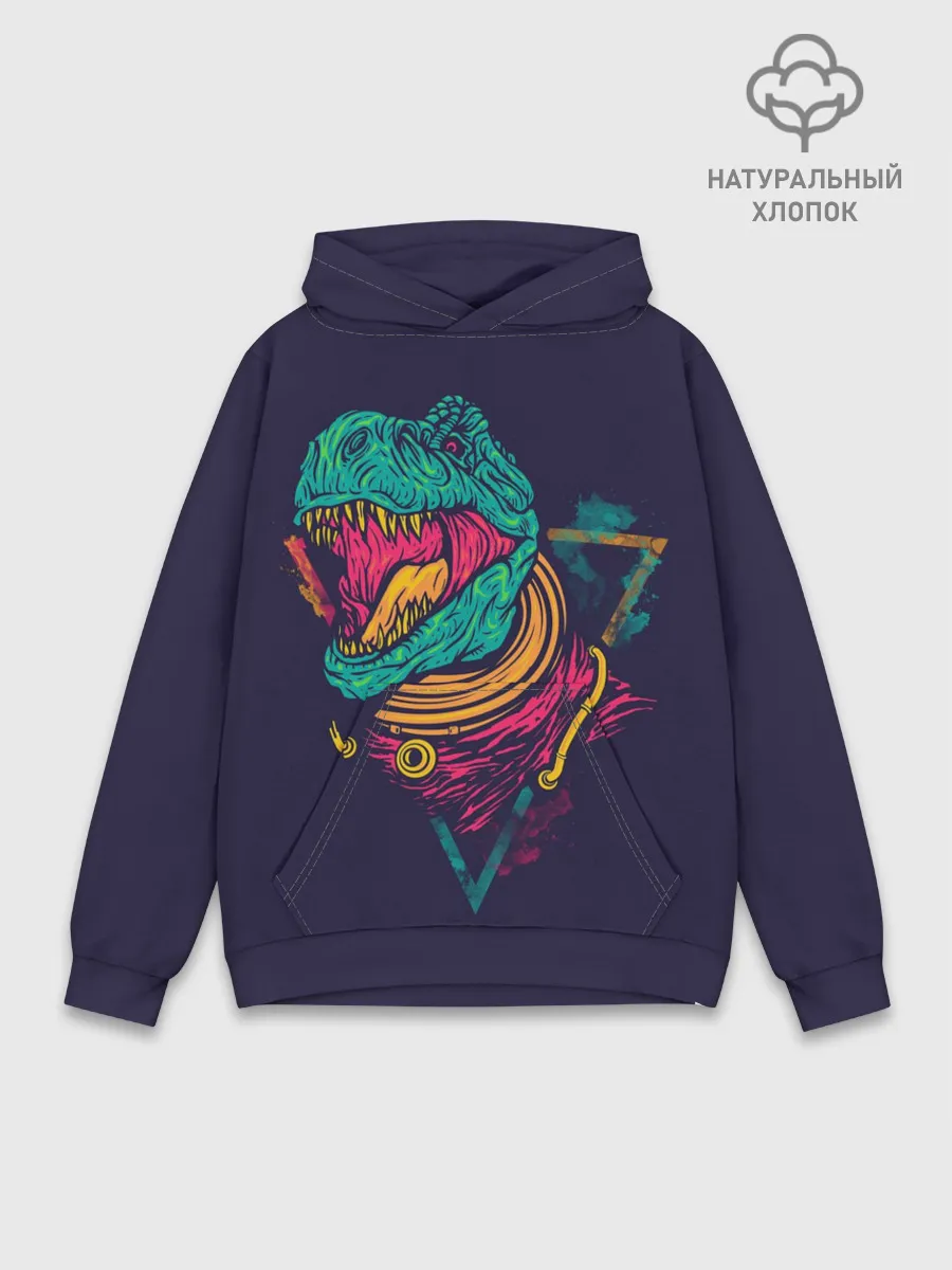 Худи мужской база хлопок / Ти-Рекс