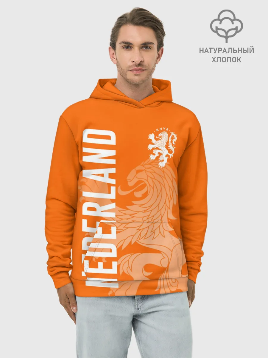 Худи мужской база хлопок / Сборная Голландии