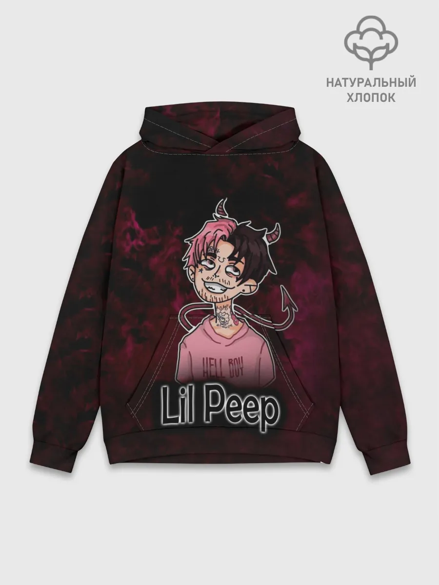 Худи мужской база хлопок / Lil Peep