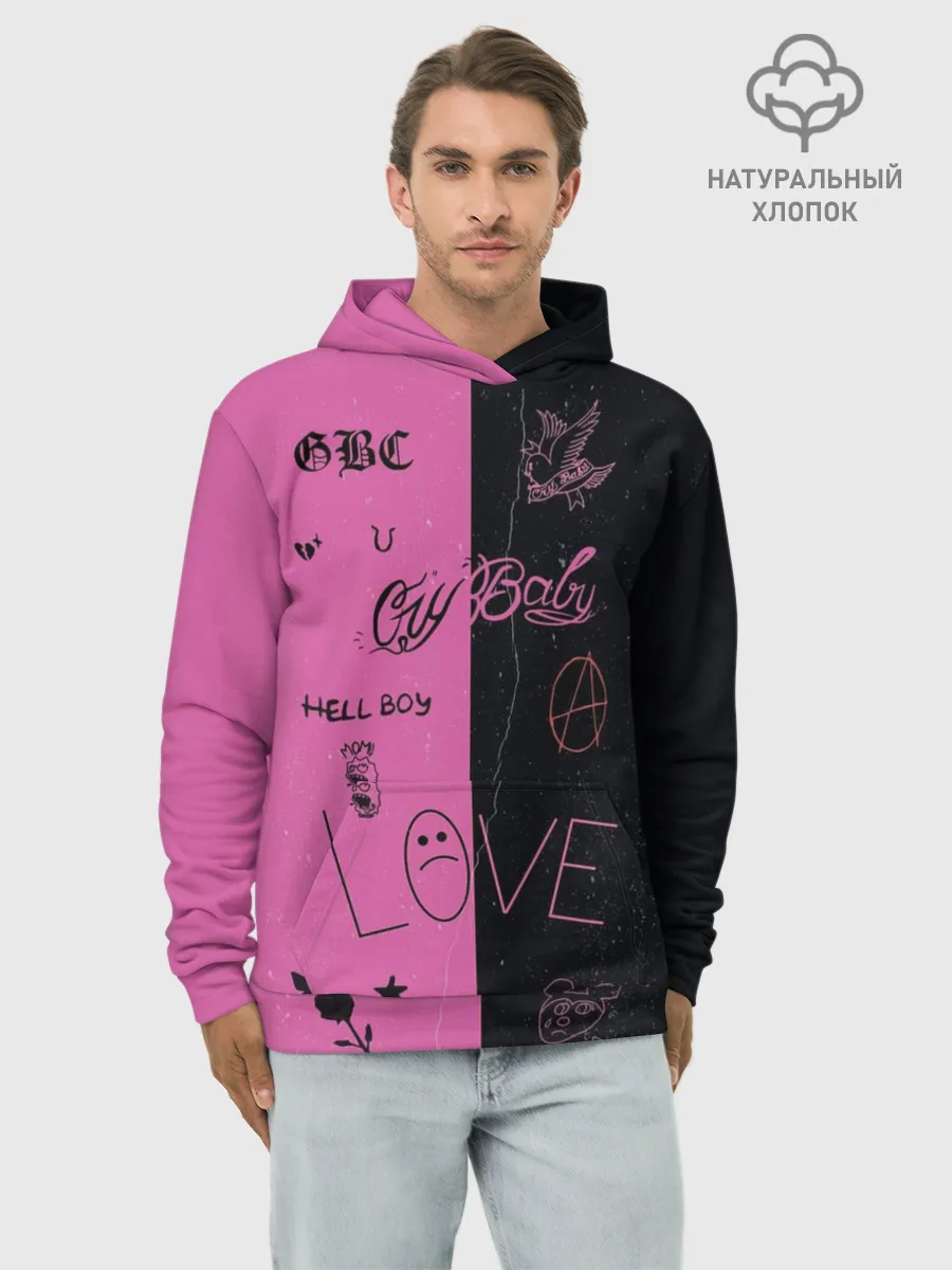 Худи мужской база хлопок / Lil Peep