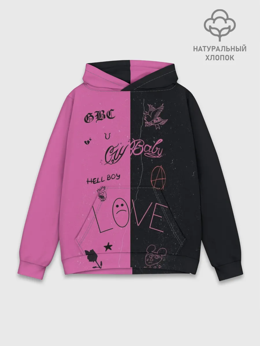 Худи мужской база хлопок / Lil Peep