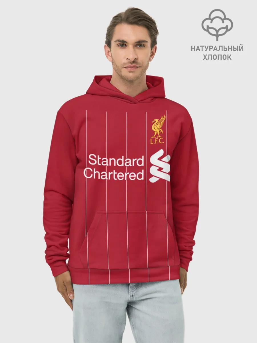 Худи мужской база хлопок / Liverpool home 19-20