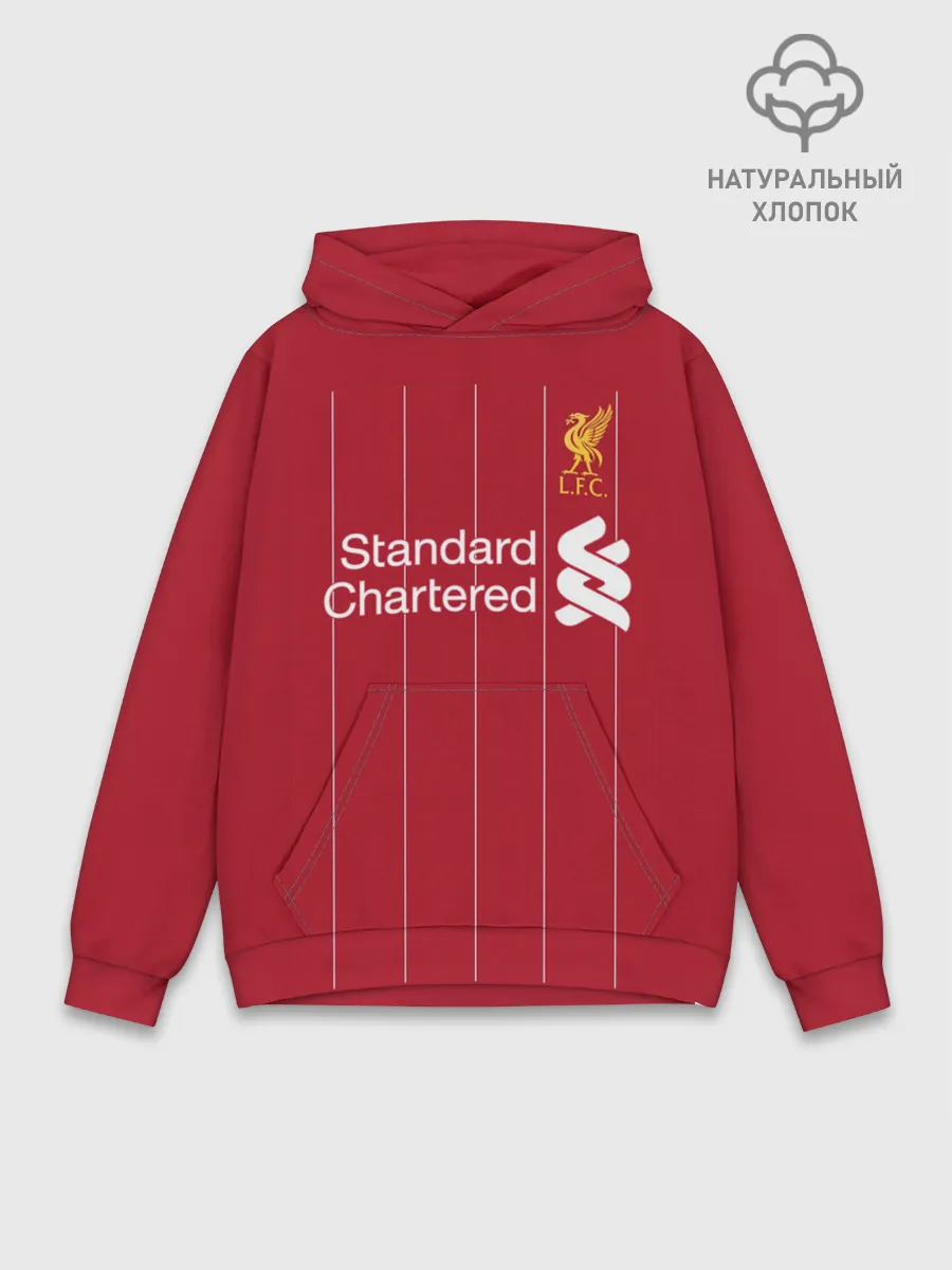Худи мужской база хлопок / Liverpool home 19-20