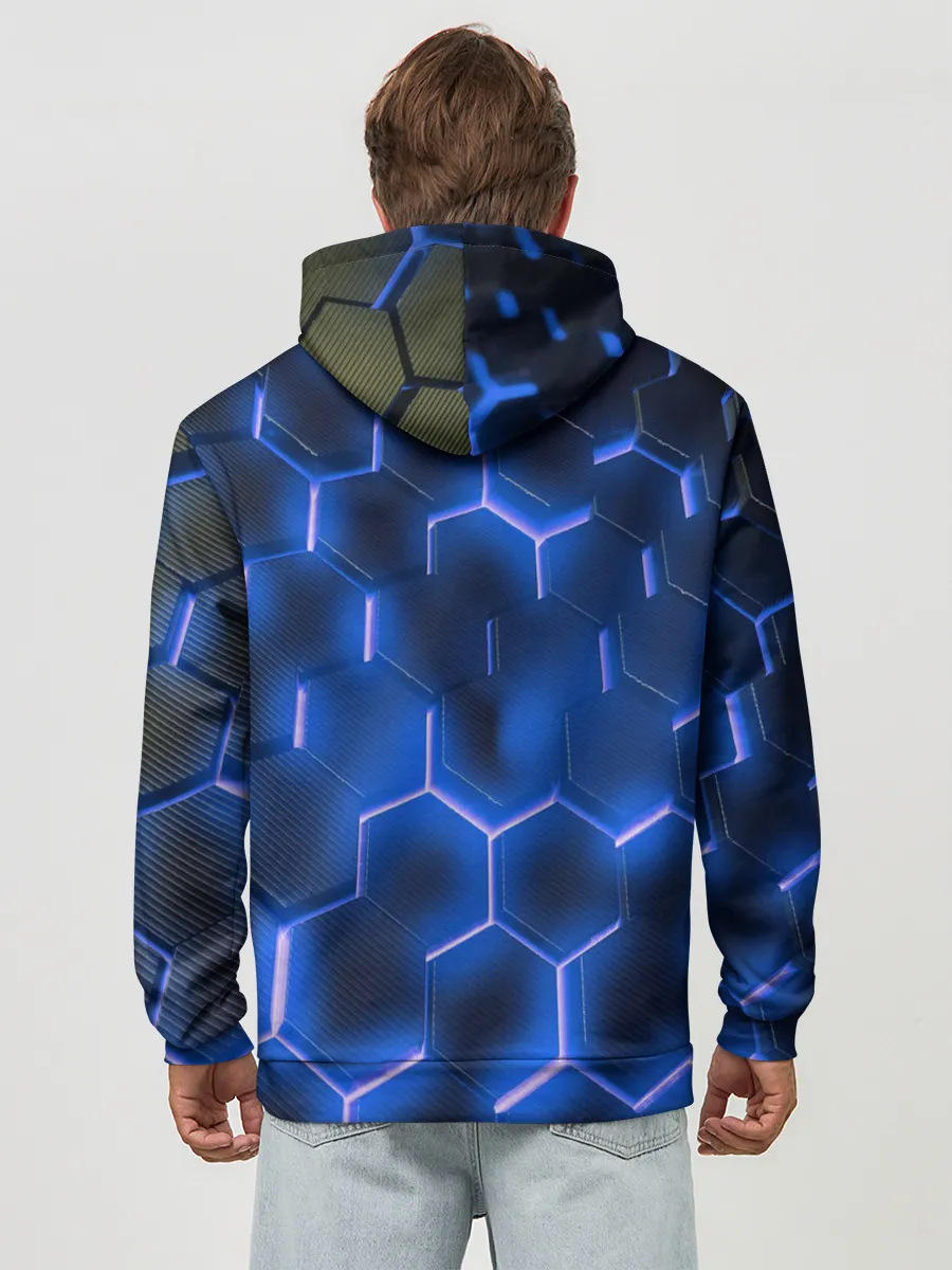 Худи мужской база хлопок / НЕОНОВАЯ БРОНЯ