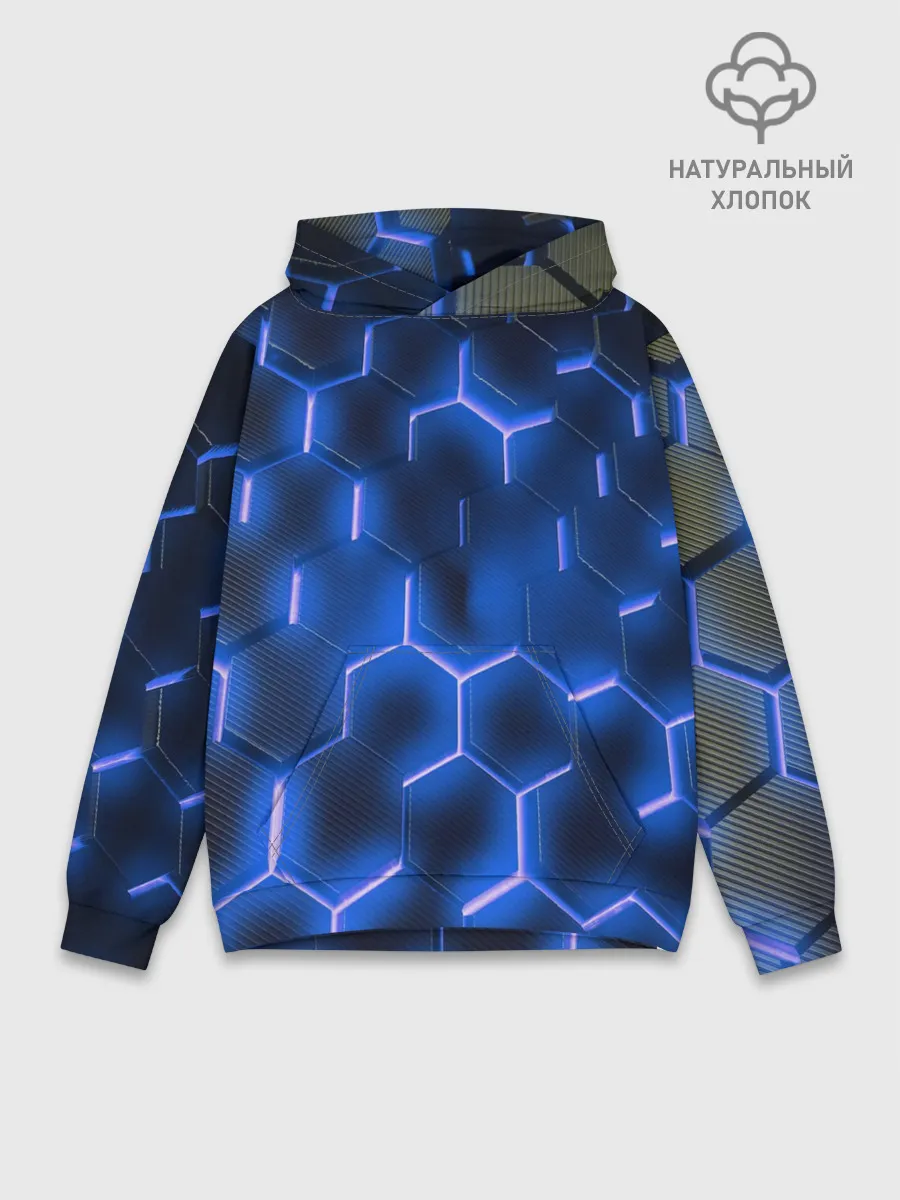 Худи мужской база хлопок / НЕОНОВАЯ БРОНЯ