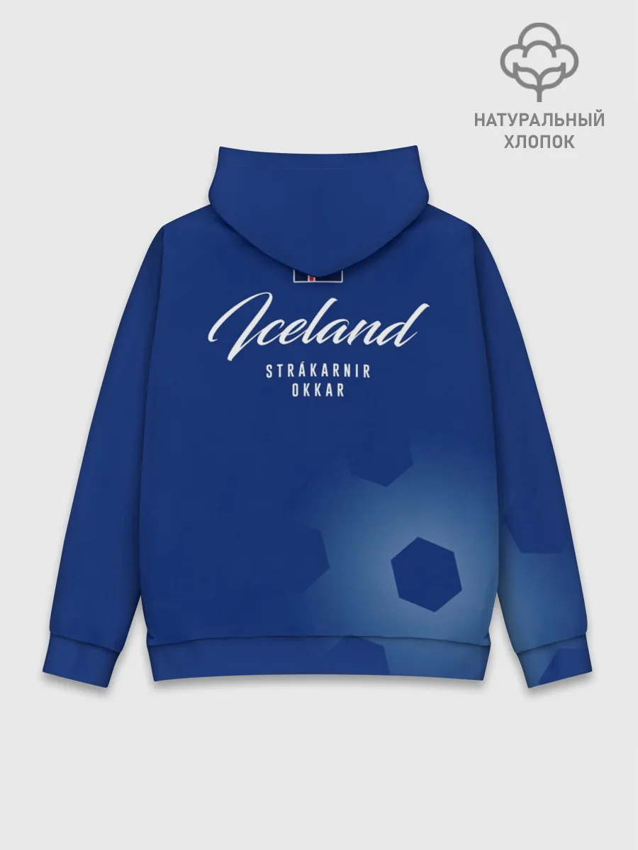 Худи мужской база хлопок / Сборная Исландии