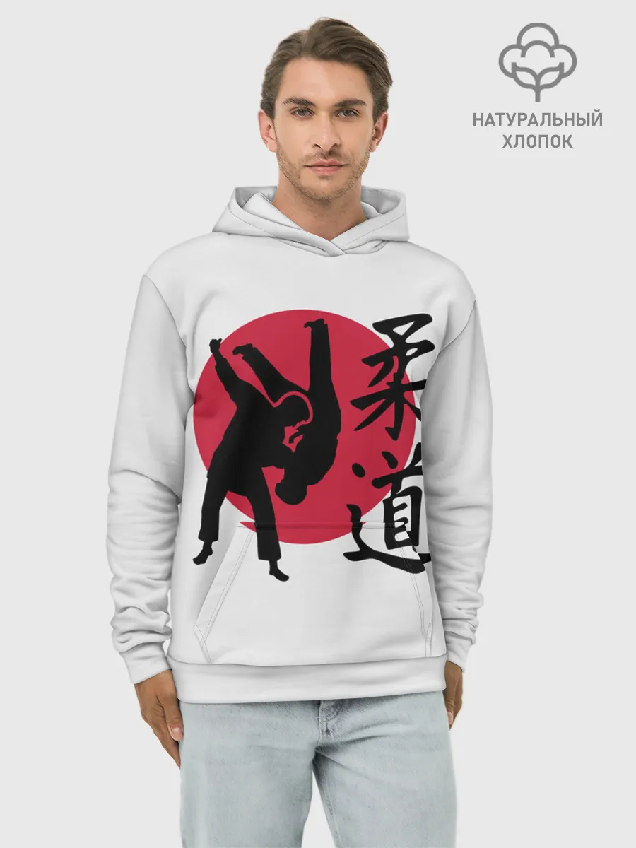 Худи мужской база хлопок / Дзюдо