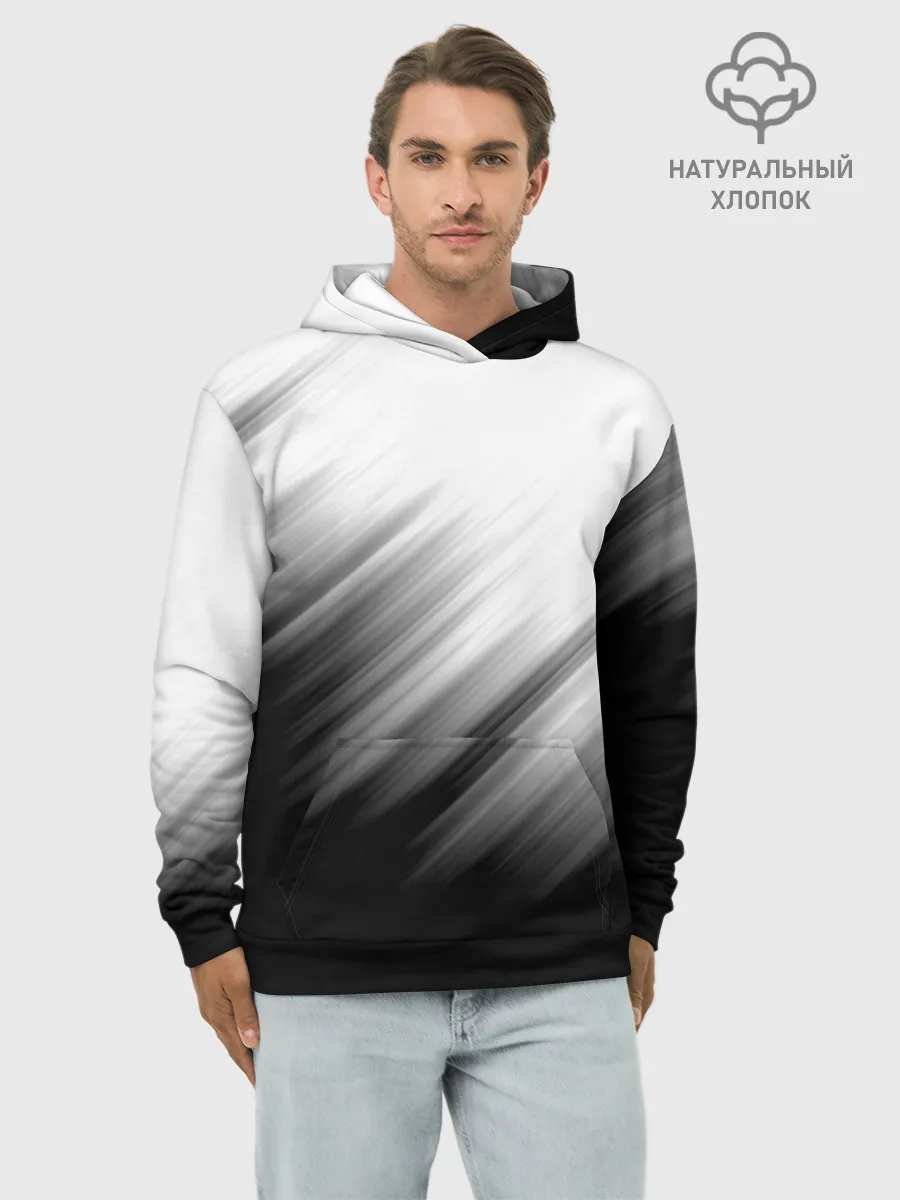 Худи мужской база хлопок / ПОЛОСЫ И НИЧЕГО ЛИШНЕГО