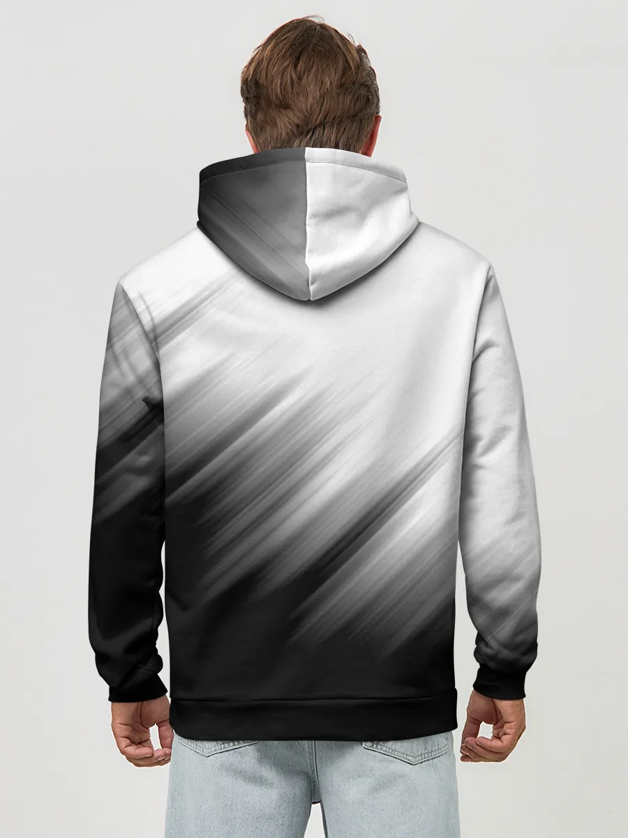 Худи мужской база хлопок / ПОЛОСЫ И НИЧЕГО ЛИШНЕГО