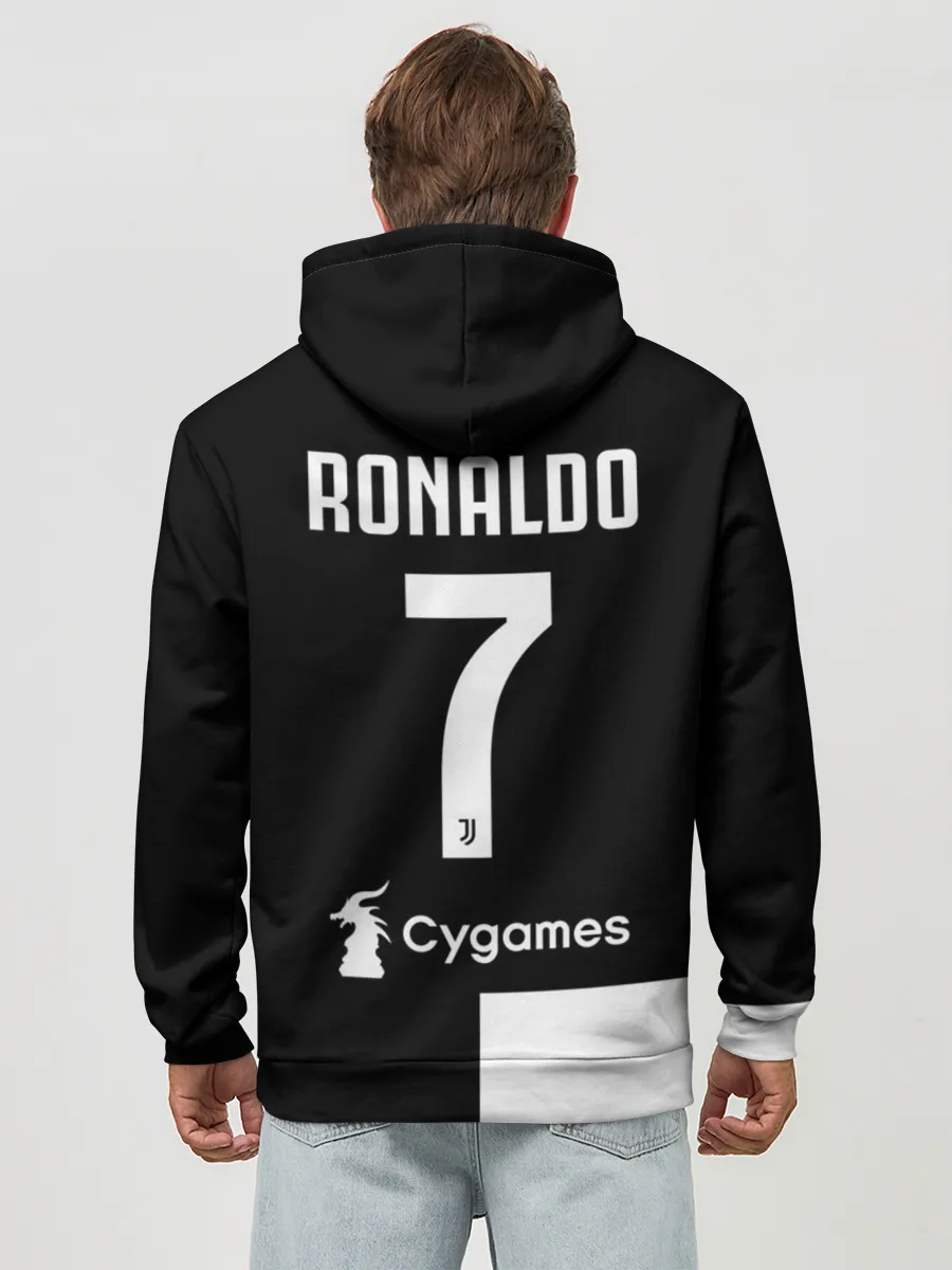 Худи мужской база хлопок / Ronaldo Juventus Home 19/20
