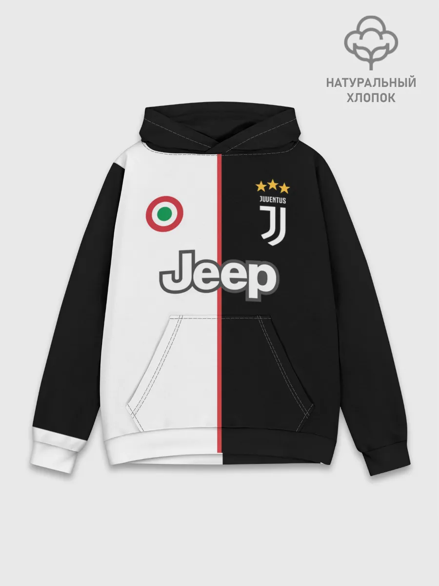 Худи мужской база хлопок / Ronaldo Juventus Home 19/20