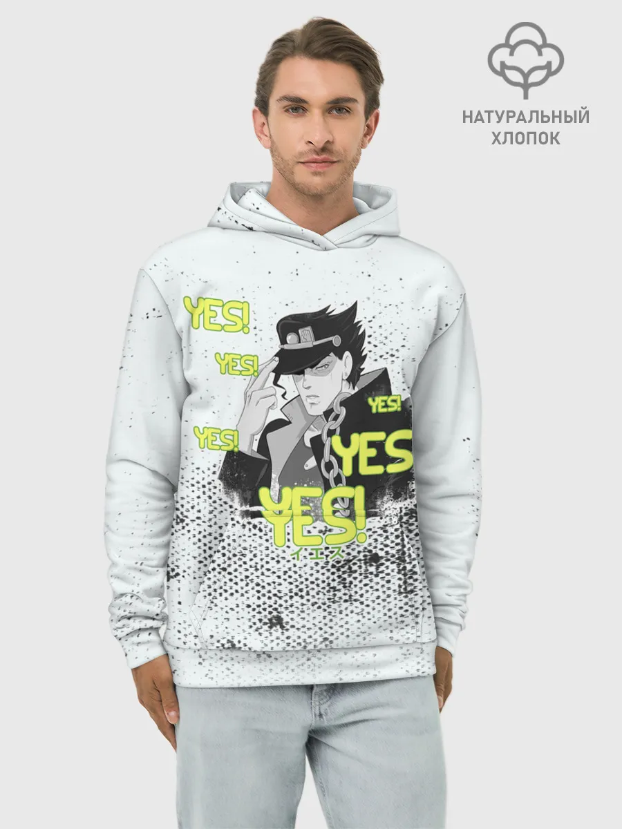 Худи мужской база хлопок / JoJo Bizarre Adventure