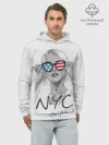 Худи мужской база хлопок / NYC girlfriend