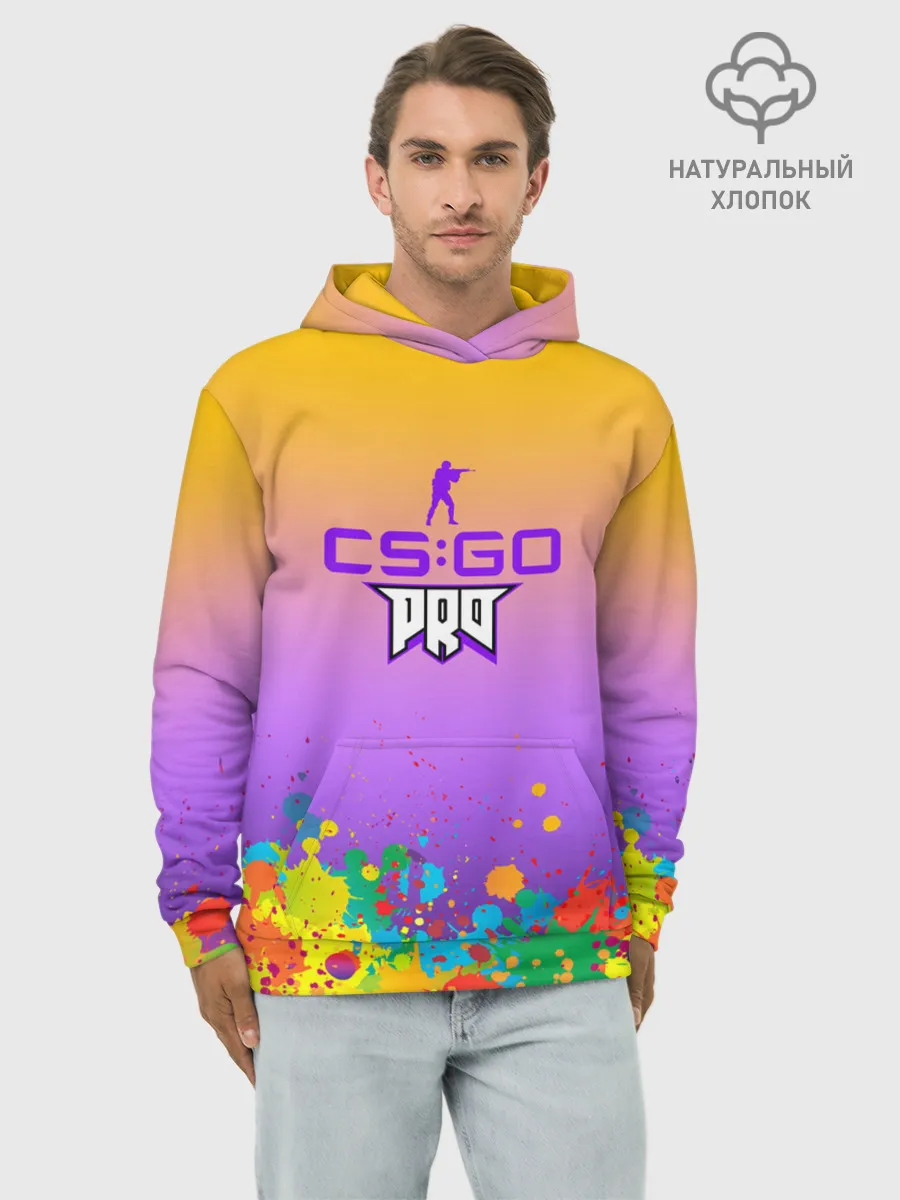 Худи мужской база хлопок / pro100