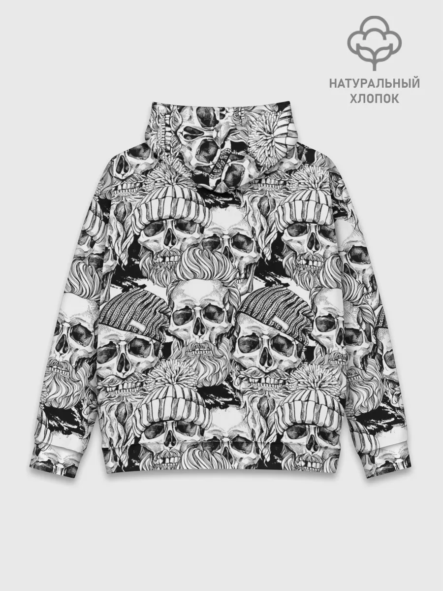 Худи мужской база хлопок / Human skulls