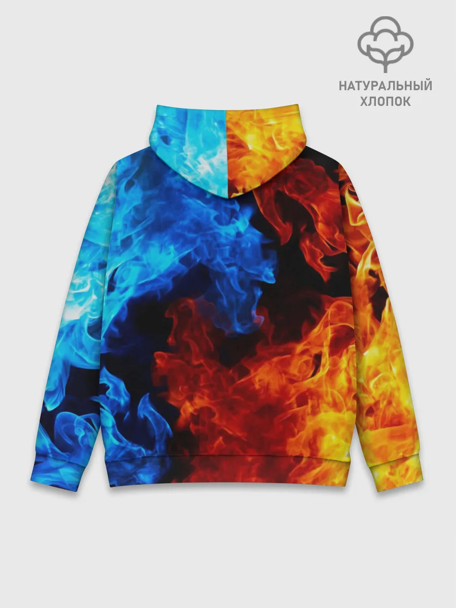 Худи мужской база хлопок / Marshmello Fire