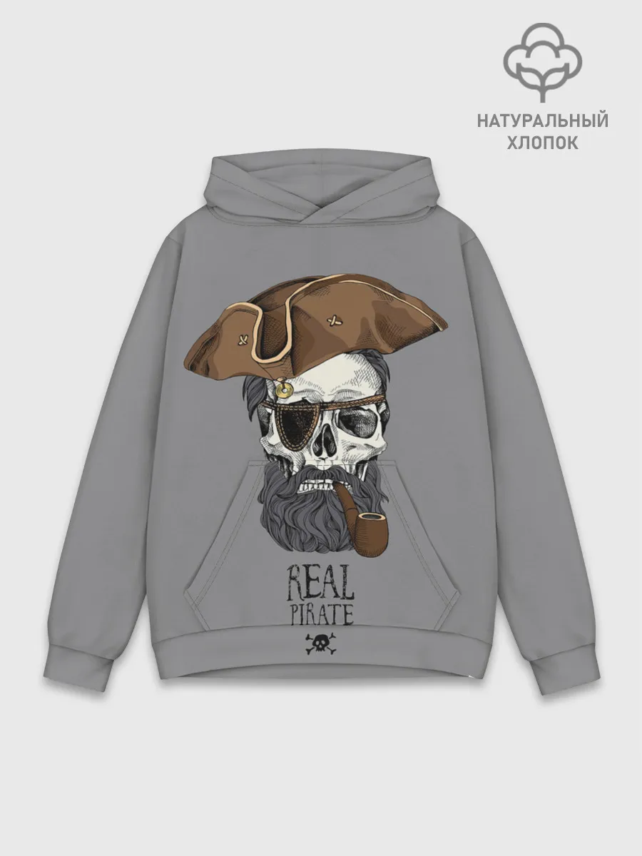 Худи мужской база хлопок / Real pirate