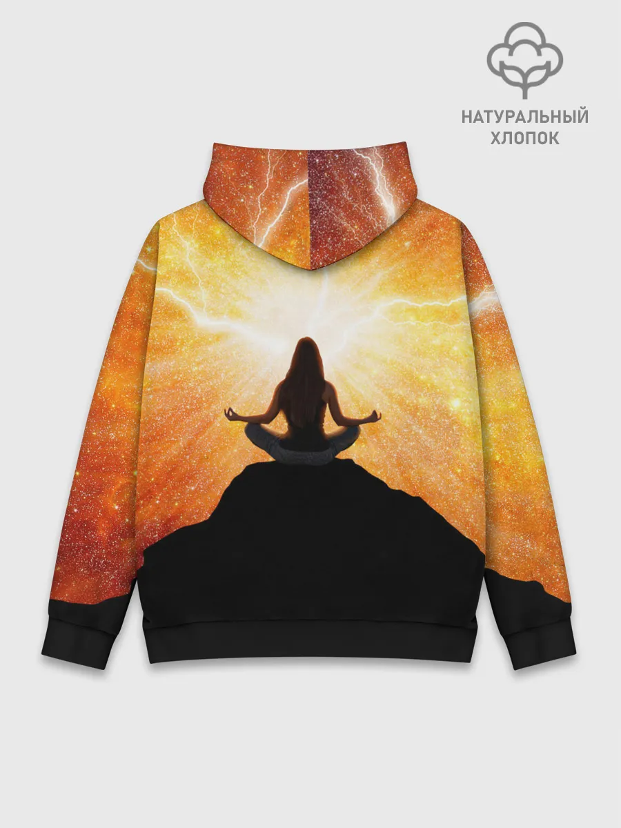 Худи мужской база хлопок / International Yoga Day