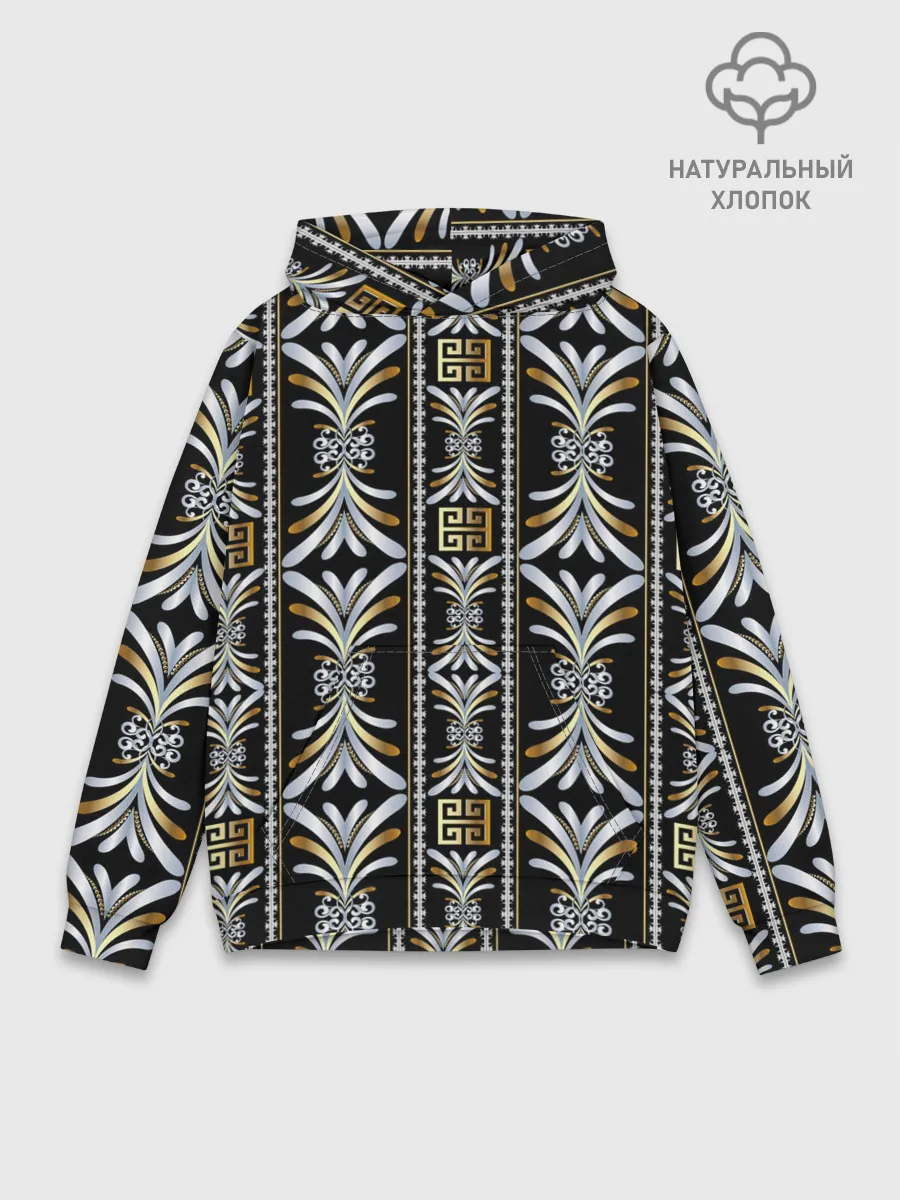 Худи мужской база хлопок / silver