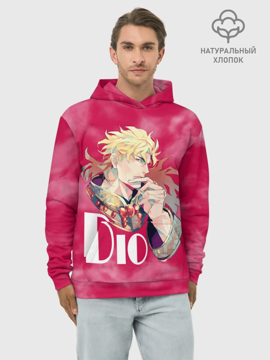 Худи мужской база хлопок / JoJo Bizarre Adventure
