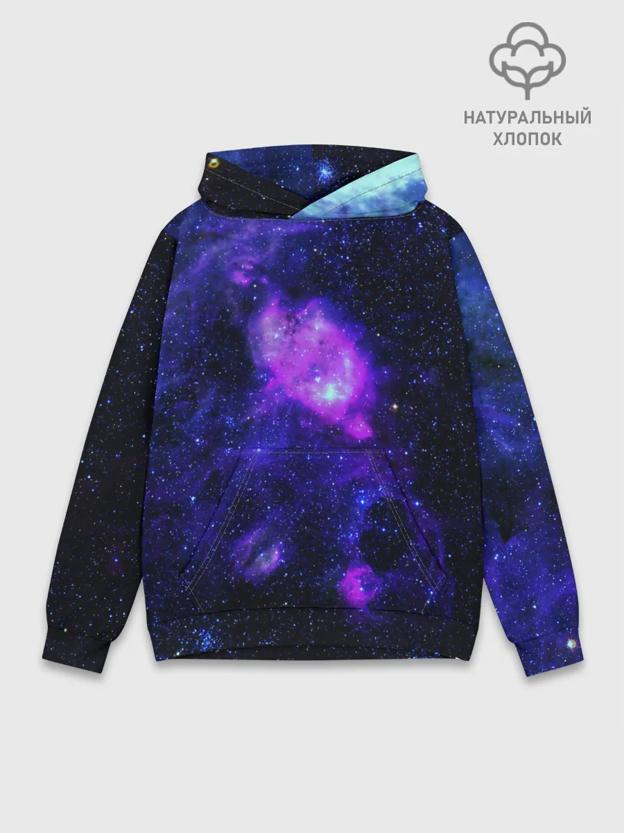 Худи мужской база хлопок / Космос