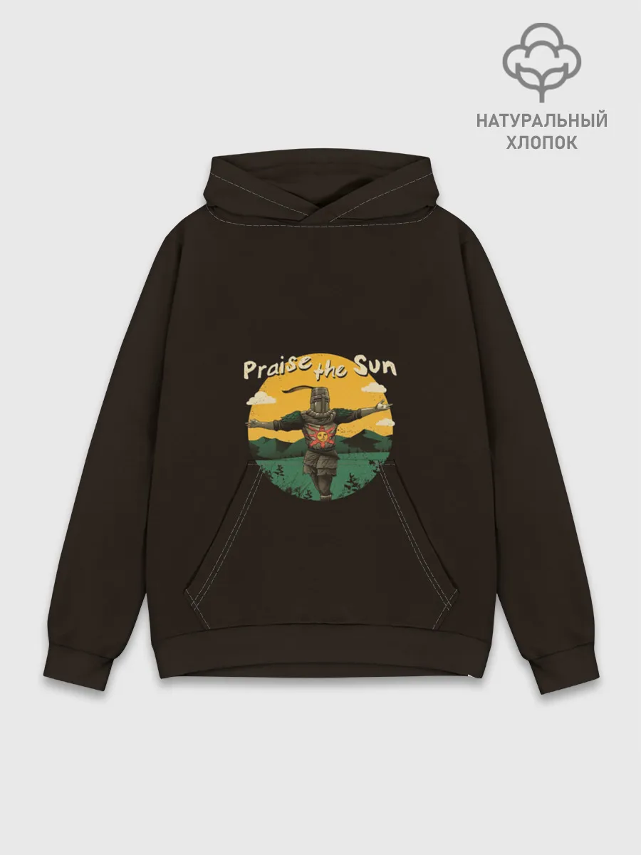 Худи мужской база хлопок / Dark souls - Praise the Sun