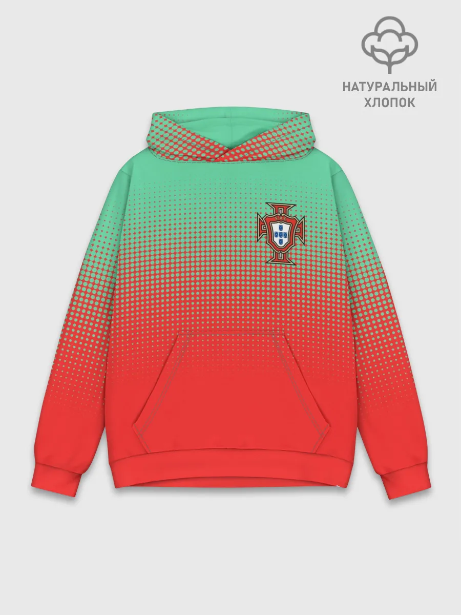 Худи мужской база хлопок / Сборная Португалии