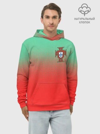 Худи мужской база хлопок / Сборная Португалии