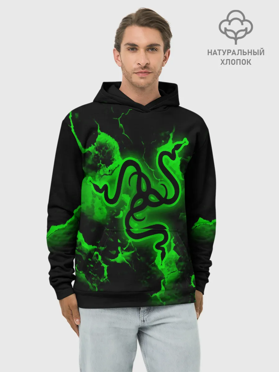 Худи мужской база хлопок / RAZER