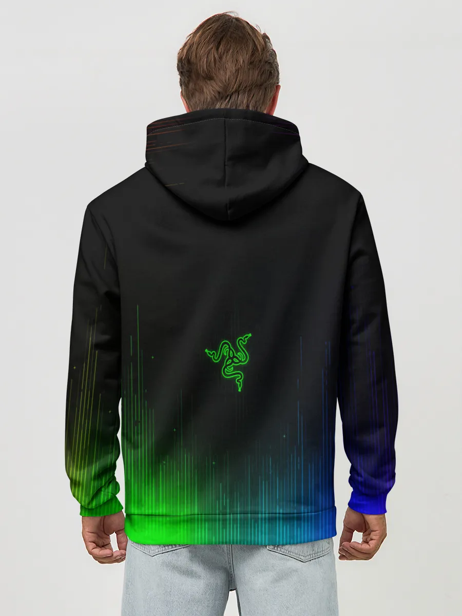 Худи мужской база хлопок / RAZER NEON