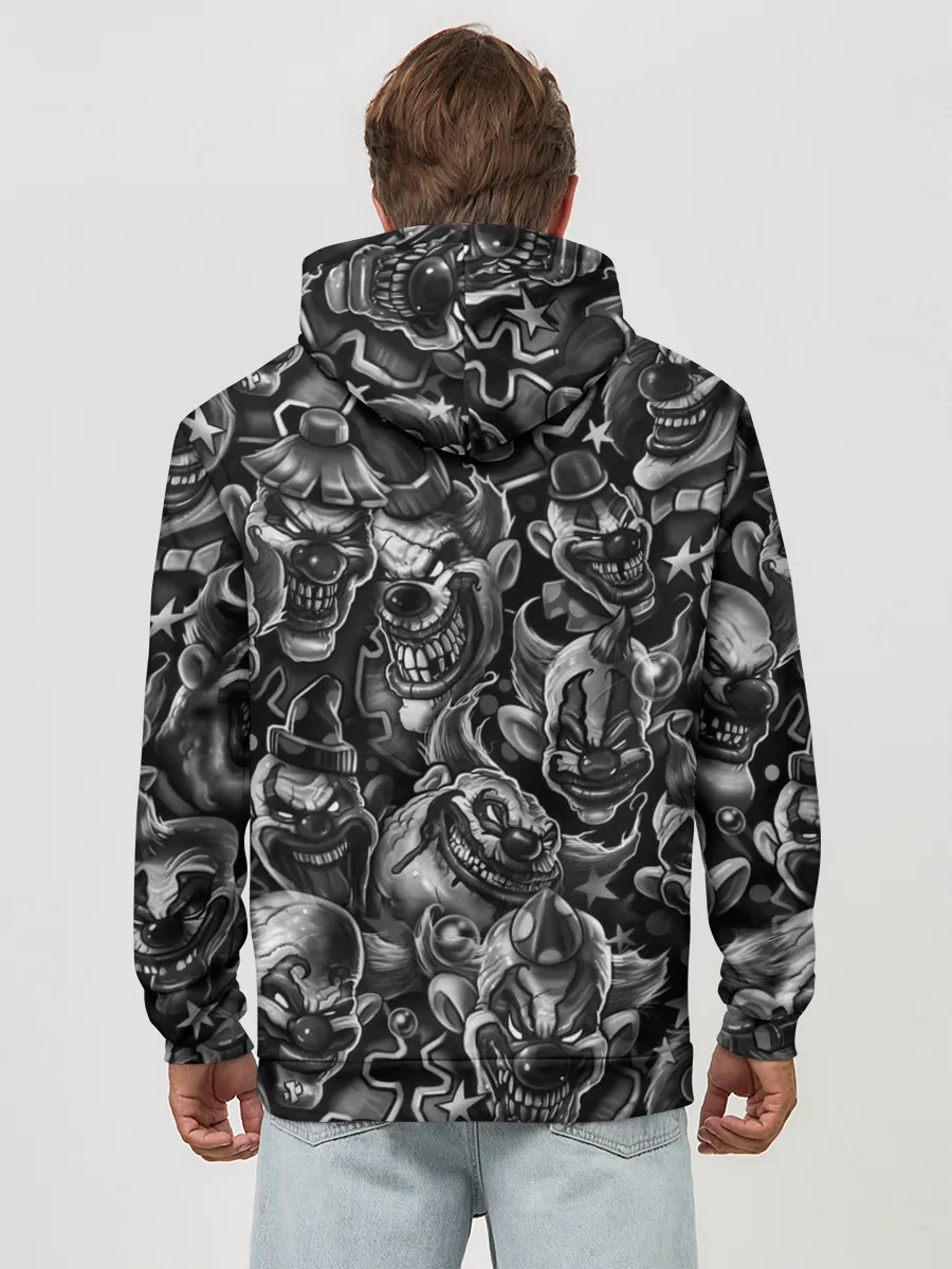 Худи мужской база хлопок / Злые Клоуны