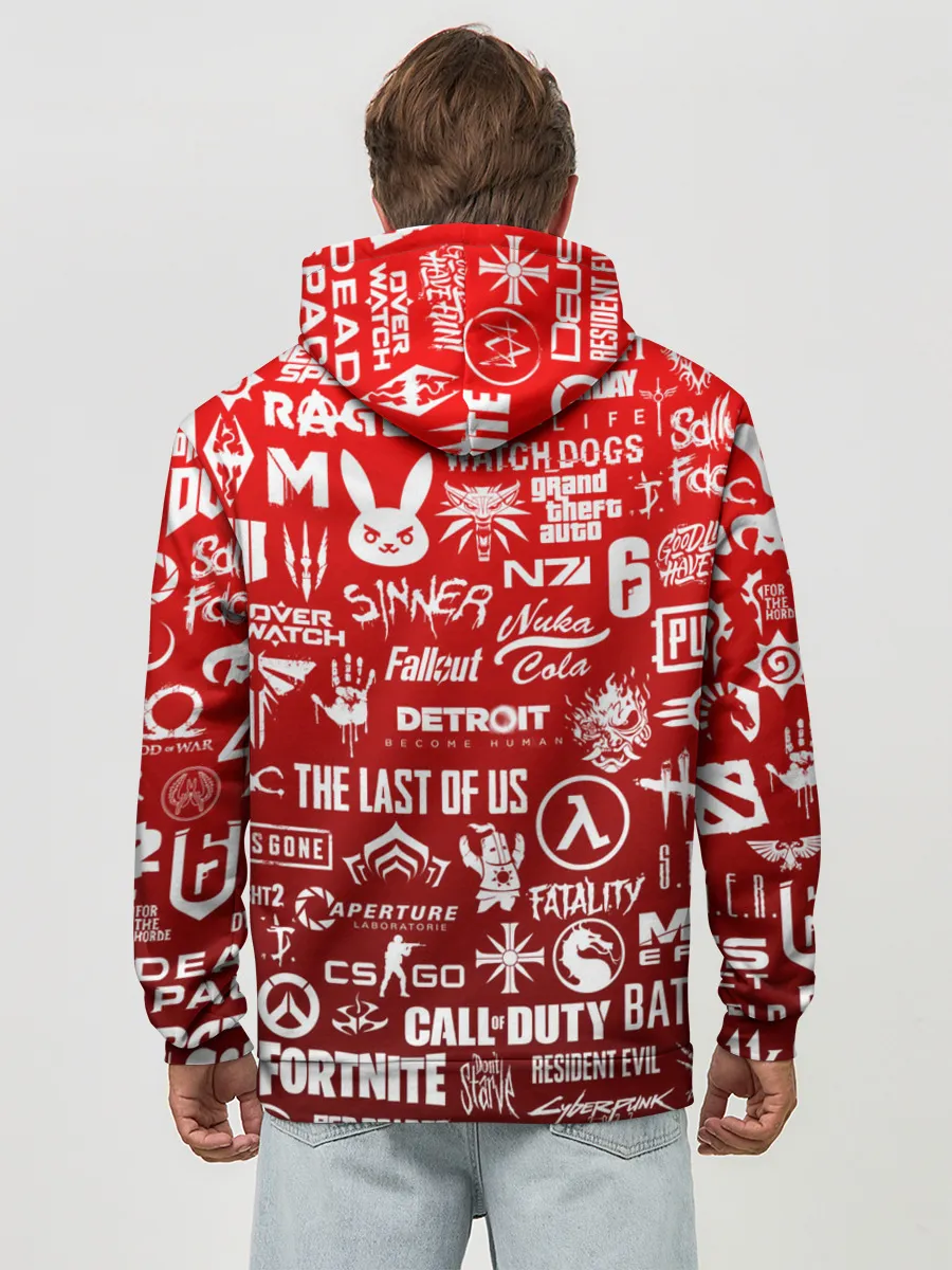 Худи мужской база хлопок / ЛОГОТИПЫ ИГР