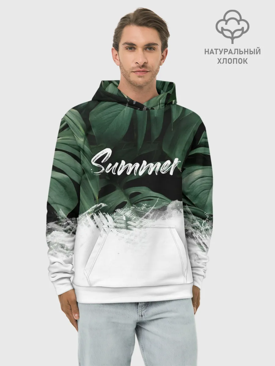 Худи мужской база хлопок / Лето