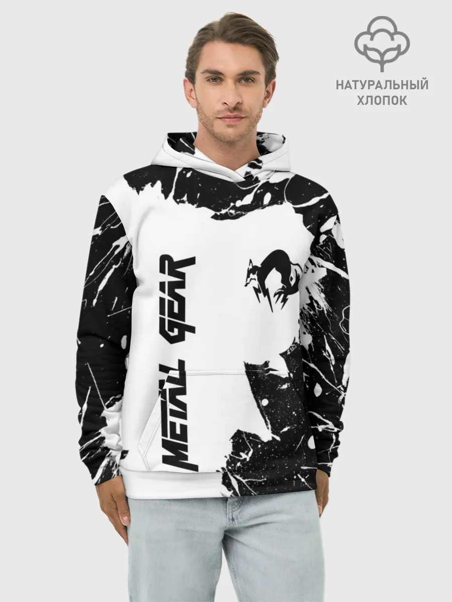 Худи мужской база хлопок / METAL GEAR SOLID
