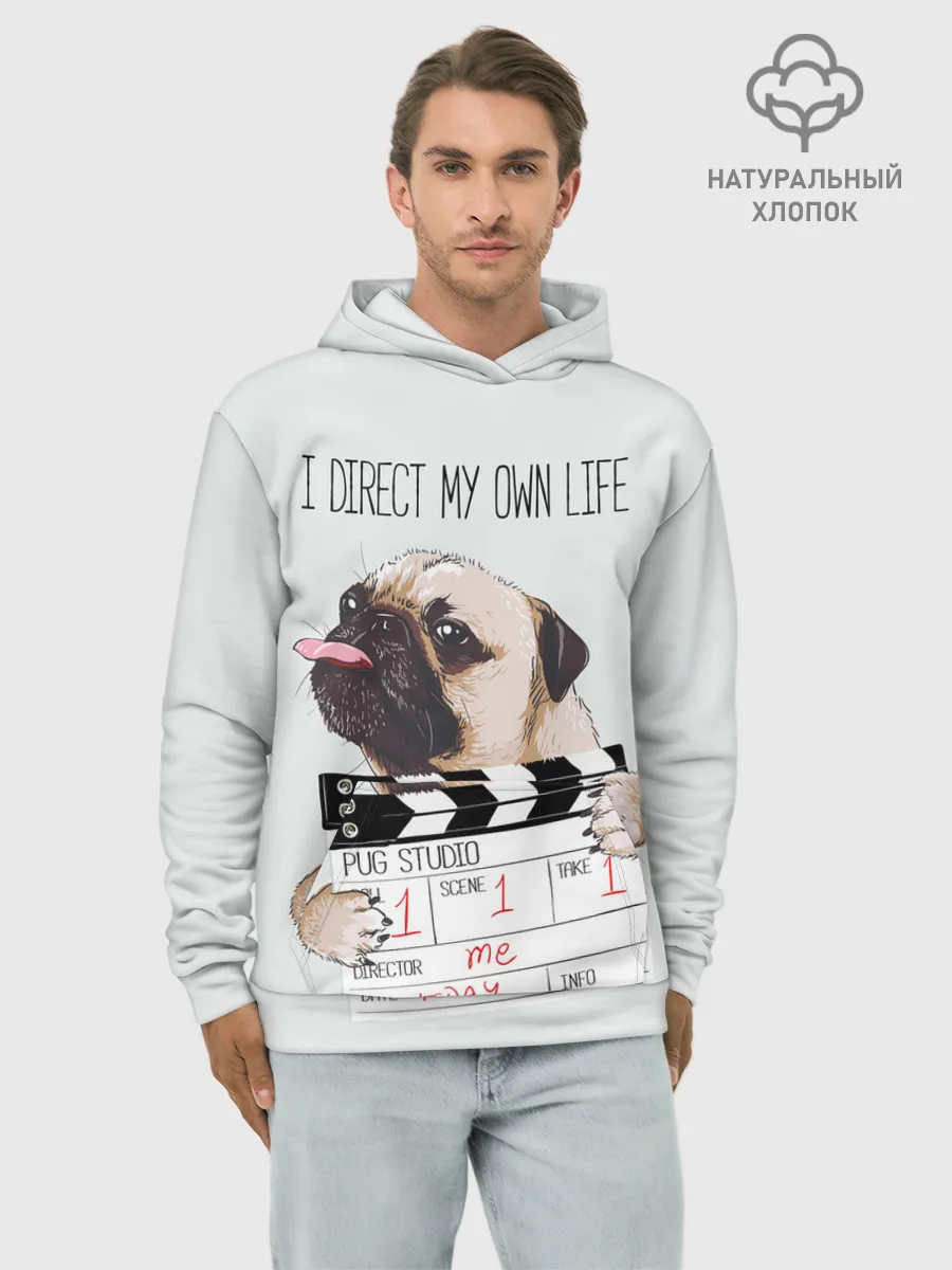 Худи мужской база хлопок / I direct my own life
