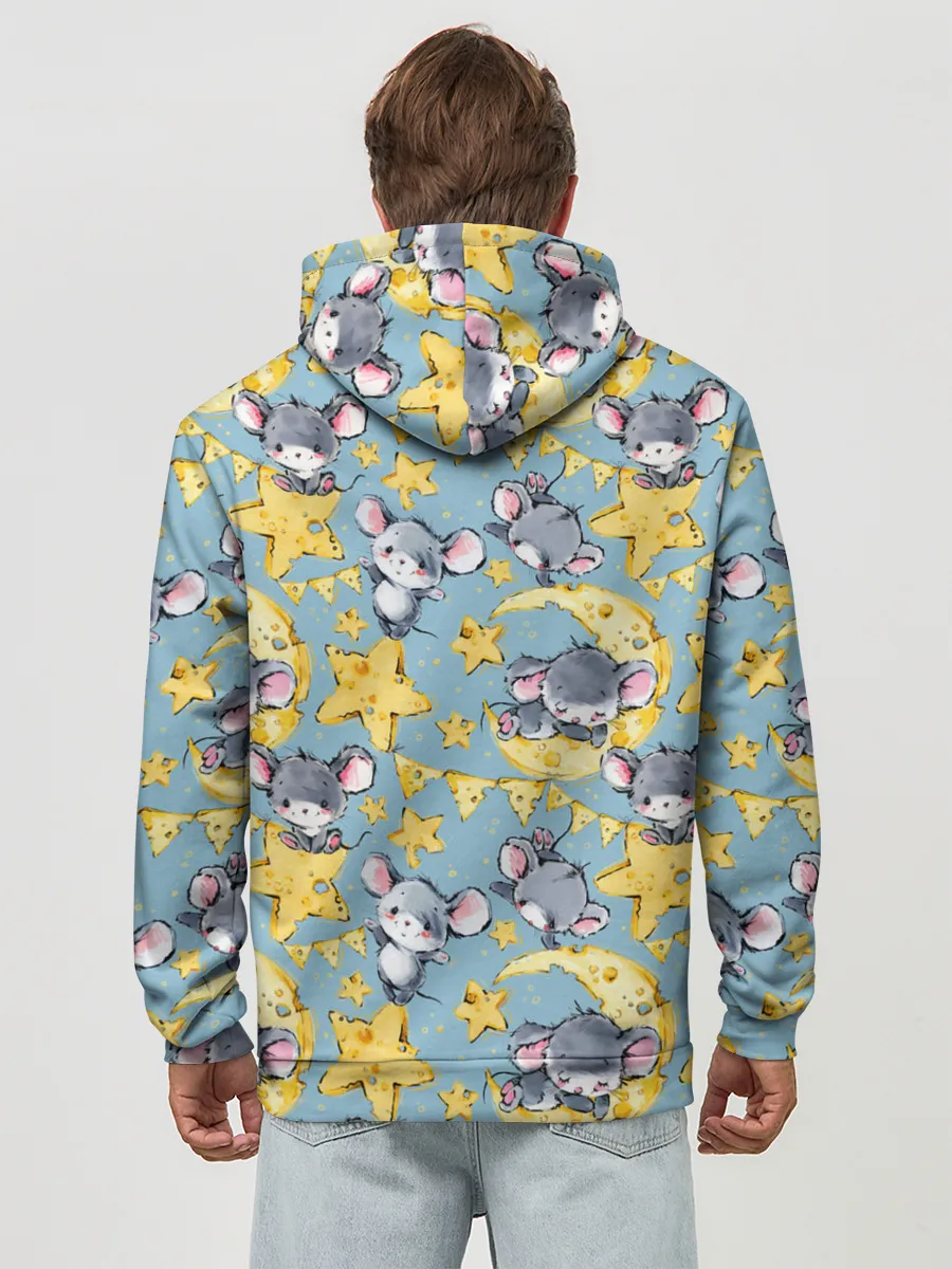 Худи мужской база хлопок / Сыр и мыши