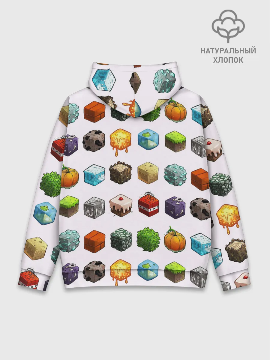 Худи мужской база хлопок / Minecraft