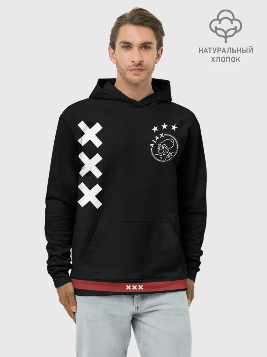 Худи мужской база хлопок / Ajax Amsterdam