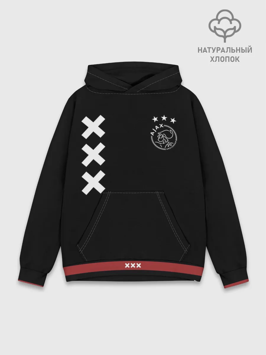 Худи мужской база хлопок / Ajax Amsterdam